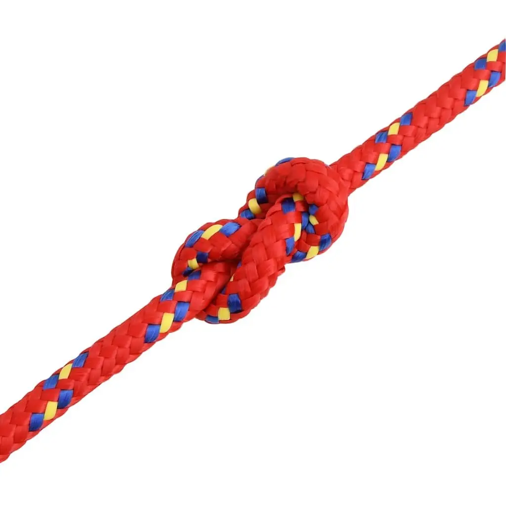 Boat Rope Red 8mm 25m Polypropylene Marine Sailing Dock Line