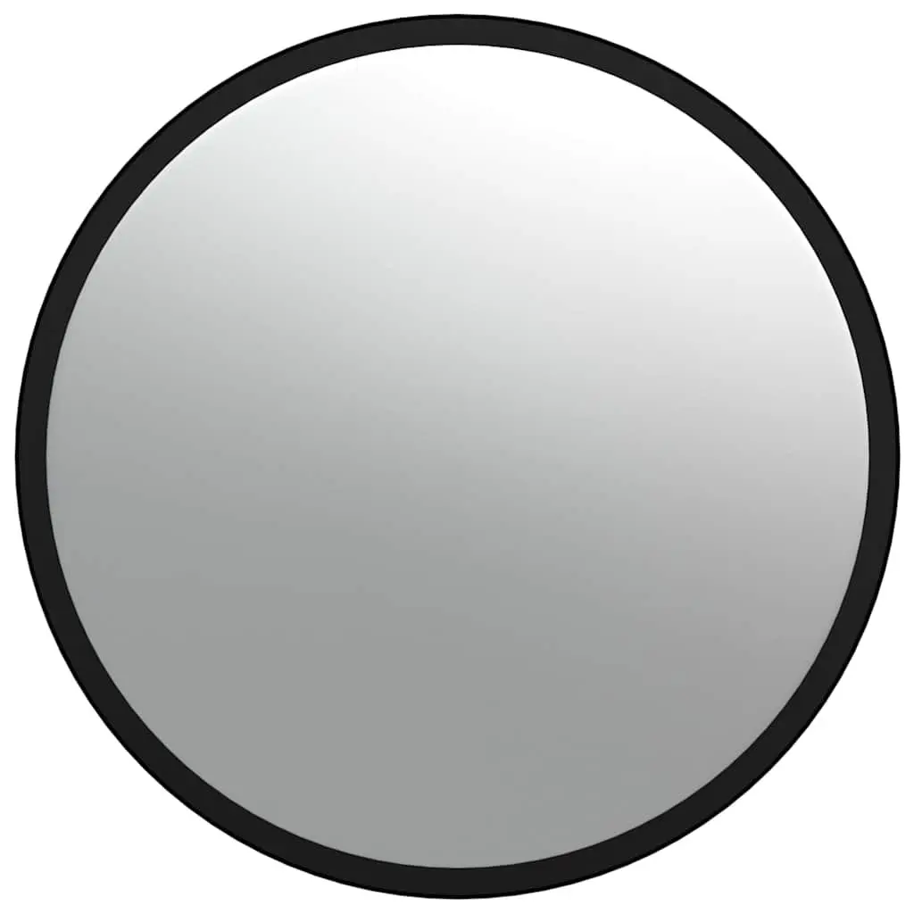 Convex Traffic Mirror Black Ø40cm Shatter-Proof Acrylic Wide Field of View