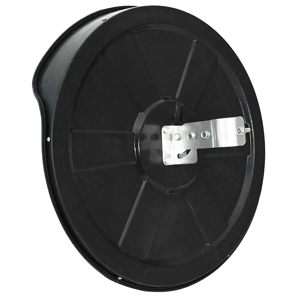 Convex Traffic Mirror Black 45cm Outdoor Safety Wide Viewing Angle Shatter-Proof