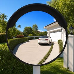 60cm Outdoor Convex Traffic Mirror - Quick Visibility Solution