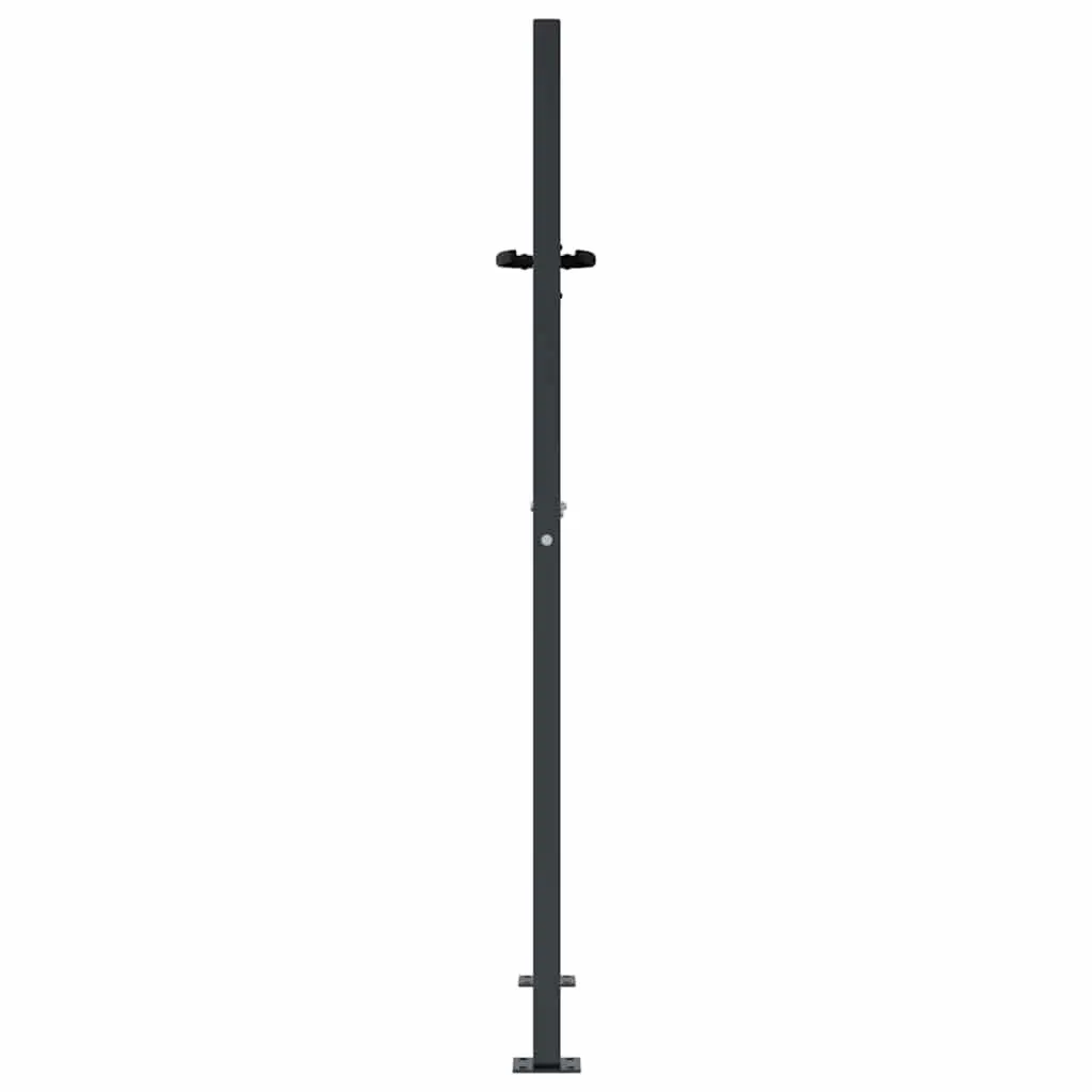 Garden Gate Anthracite 100x125 cm Steel Laser-Cut Design Lockable Security Entry