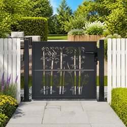 Garden Gate in Anthracite Steel, 100x75cm Size