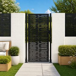 Anthracite Steel Garden Gate: Durable and Attractive