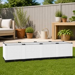 Compact and Versatile Raised Garden Bed 160x40x38 cm