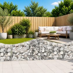 Arched Gabion Basket 200x30x60/80 cm - Simple and Effective