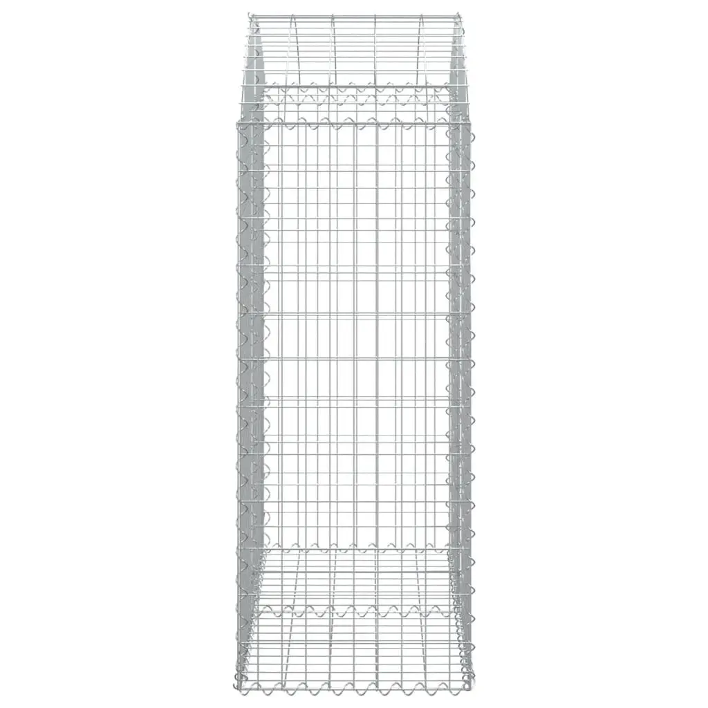 Arched Gabion Basket 100x50x120/140 cm Garden Barrier Retaining Wall Decorative