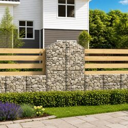 Arched Gabion Basket Garden Barrier Retaining Wall Decorative Outdoor
