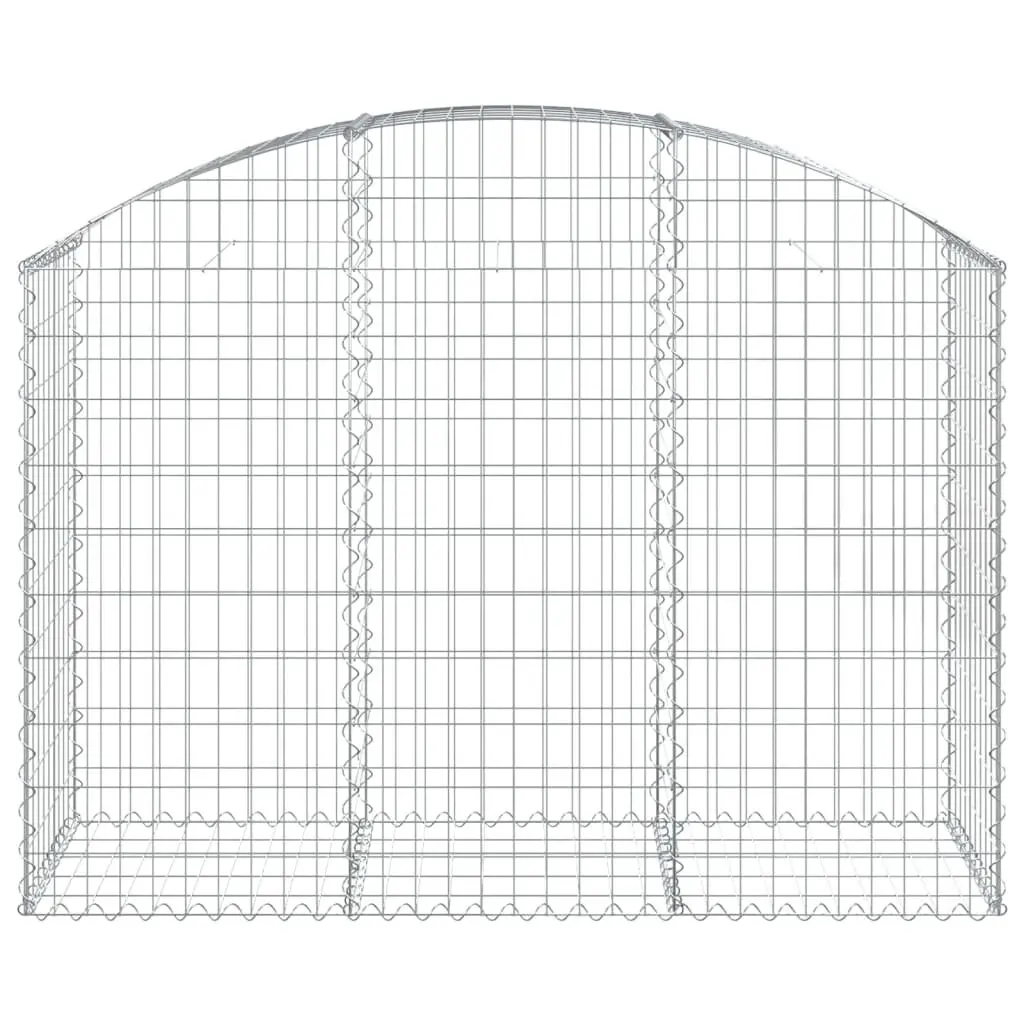 Gabion Basket Silver Arched Garden Barrier Retaining Wall Decorative Outdoor Cage 150x50x100120cm