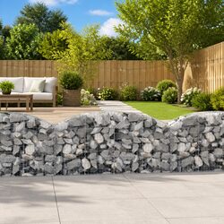 Arched Gabion Basket 200x50x80/100 cm—Built to Last