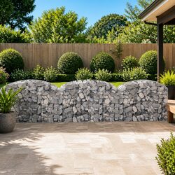 Compact Arched Gabion Basket for Gardens