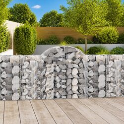 Compact Arched Gabion Basket for Outdoor Garden Use