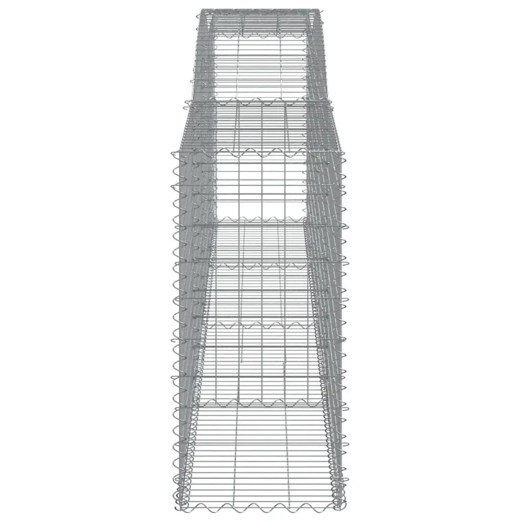 Arched Gabion Basket 400x50x100/120 cm Garden Barrier Retaining Wall Decorative