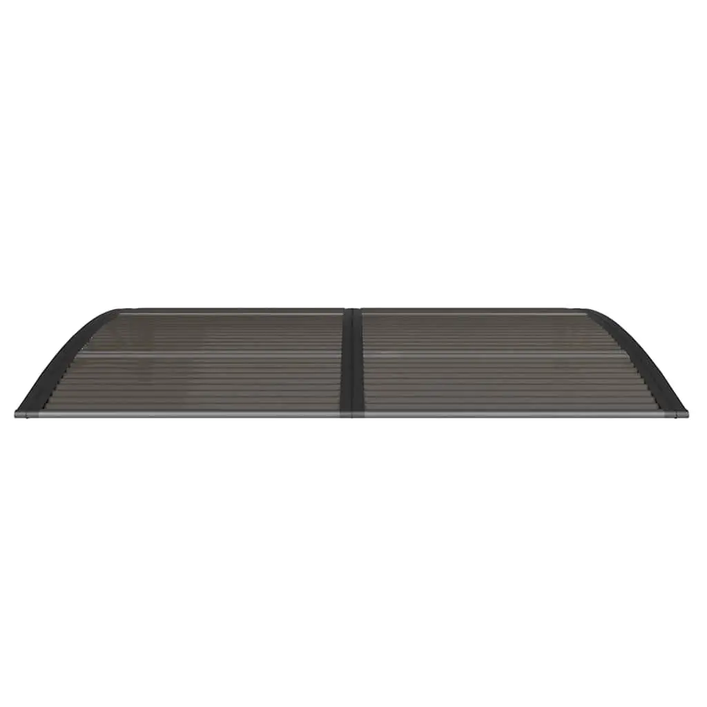 Door Canopy Black 150x100cm Weather-resistant Polycarbonate Awning