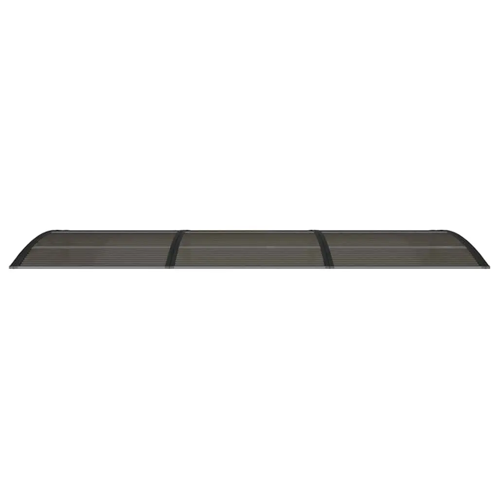 Door Canopy Black 300x100 cm Polycarbonate Weather Shield Outdoor