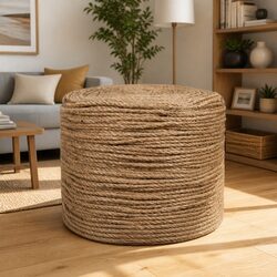 50m Jute Rope - Strong 4mm Thick Twine
