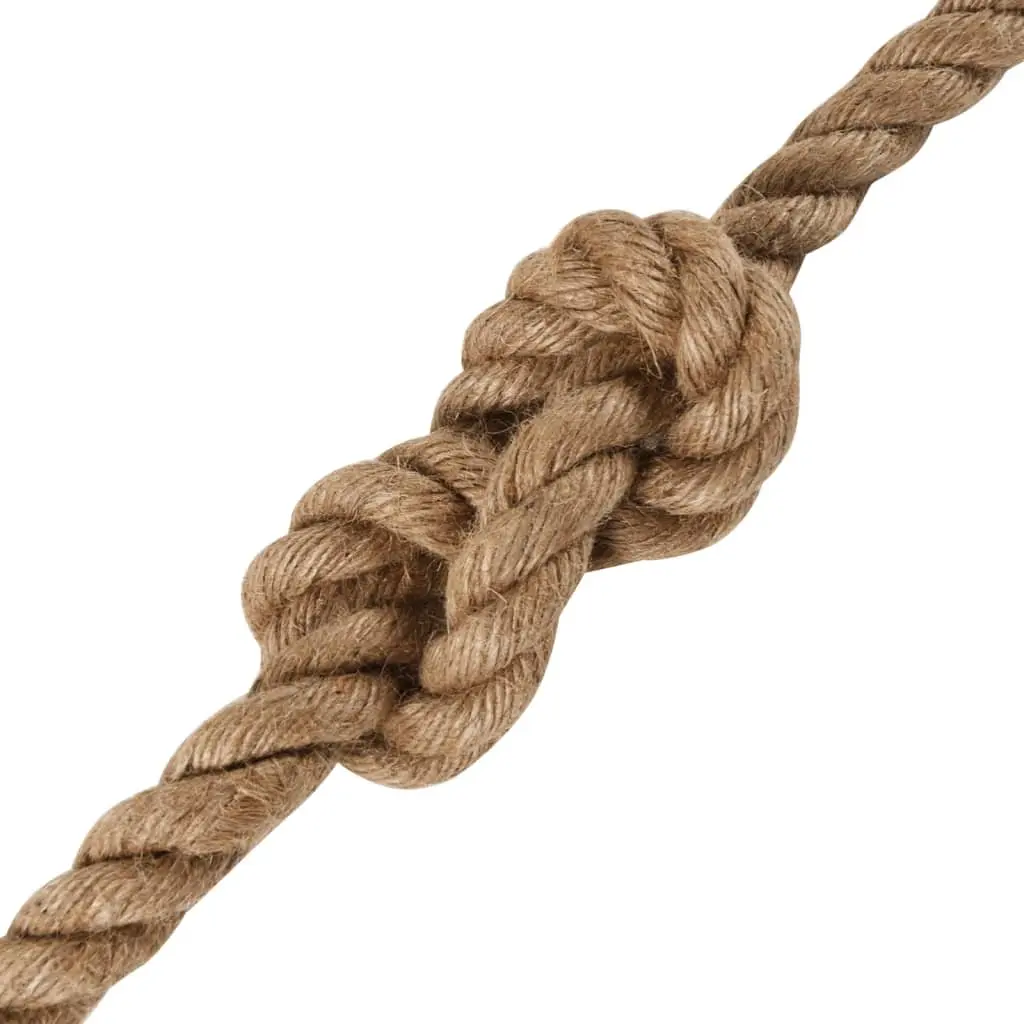 Jute Rope Brown 25m 12mm Natural Braided Twine for Craft Bundling Wrapping Garden Decor