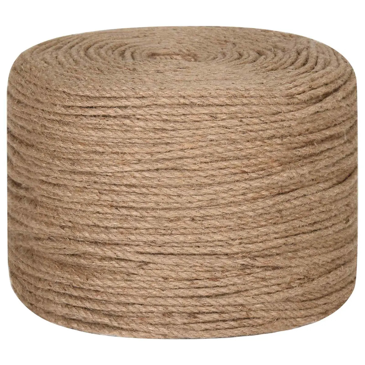 Jute Rope Brown 25m 14mm Thick Natural Braided Twine for Crafts Garden Decorations