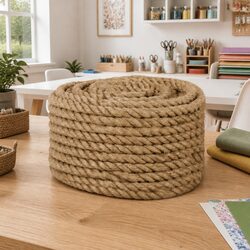 Jute Rope 50m x 16mm Natural Twine Braided Craft Garden Bundling Wrapping