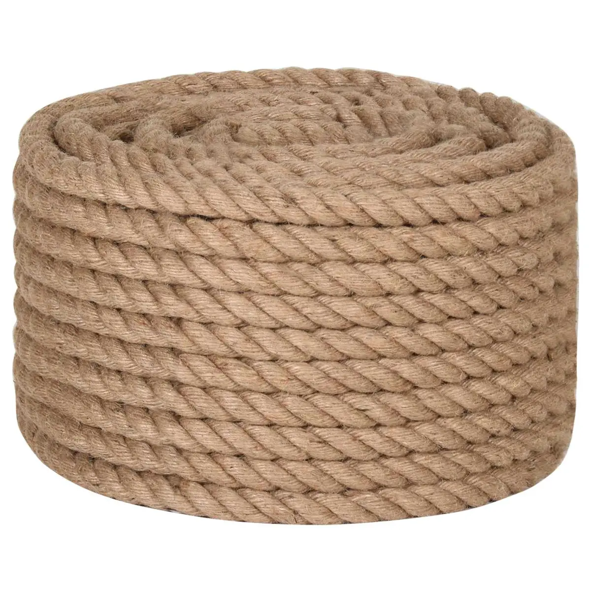 Jute Rope Brown 50m 16mm Natural Twine Braided Craft Garden Bundling Wrapping