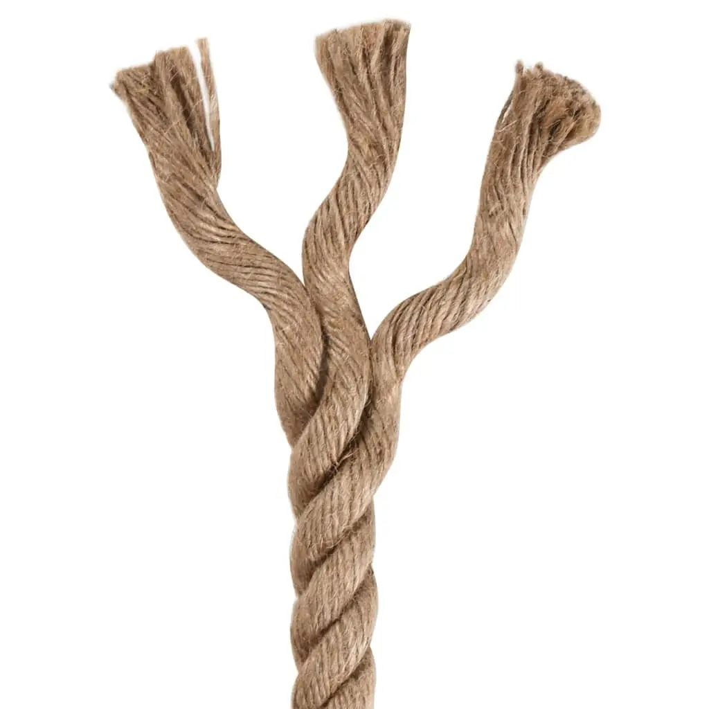 Jute Rope Brown 50m 16mm Natural Twine Braided Craft Garden Bundling Wrapping