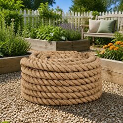 25m Jute Rope - 30mm Thick for All Your Crafting Needs