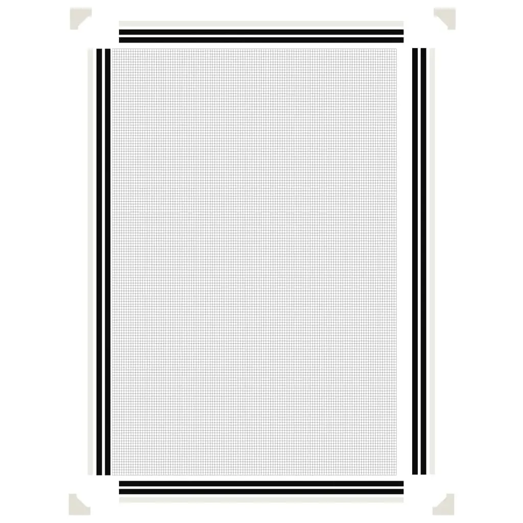 Magnetic Insect Screen White 80x120 cm Fibreglass Mesh Easy Installation