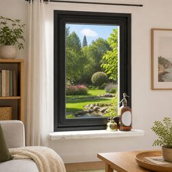 Magnetic Insect Screen for Windows Anthracite 80x120cm Fly Mesh Net Protection