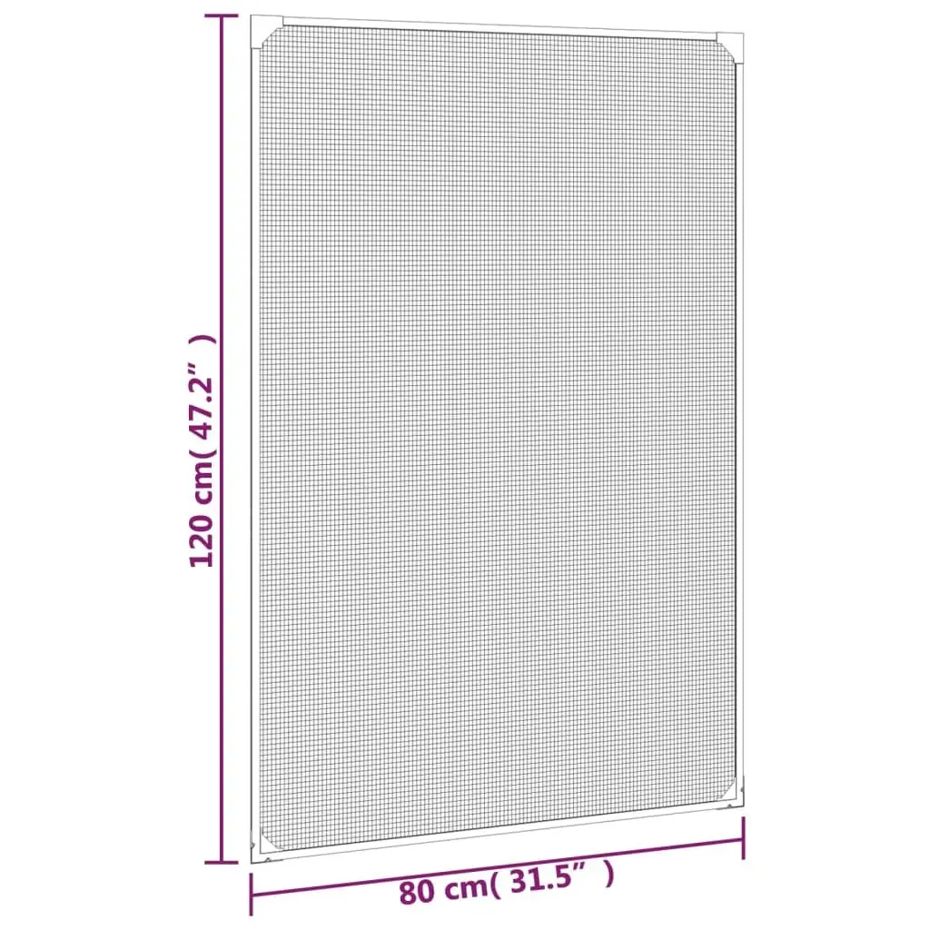 Magnetic Insect Screen for Windows 80x120cm