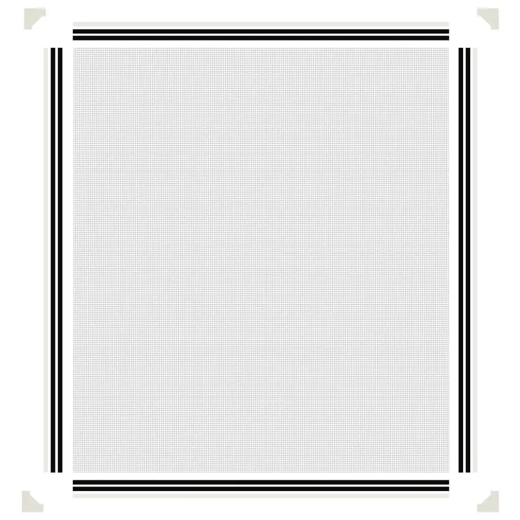 Magnetic Insect Screen White 120x140 cm Fibreglass Mesh Magnetic Installation