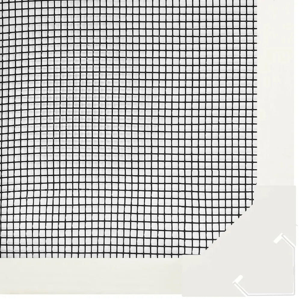 Magnetic Insect Screen White 120x140 cm Fibreglass Mesh Magnetic Installation