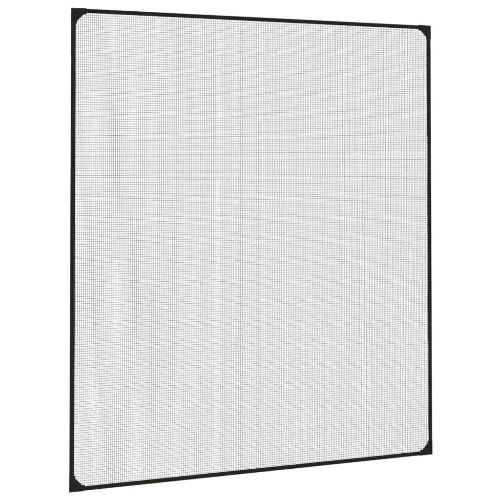 Magnetic Insect Screen Fibreglass Mesh Anthracite 120x140cm UV Resistant Easy Install