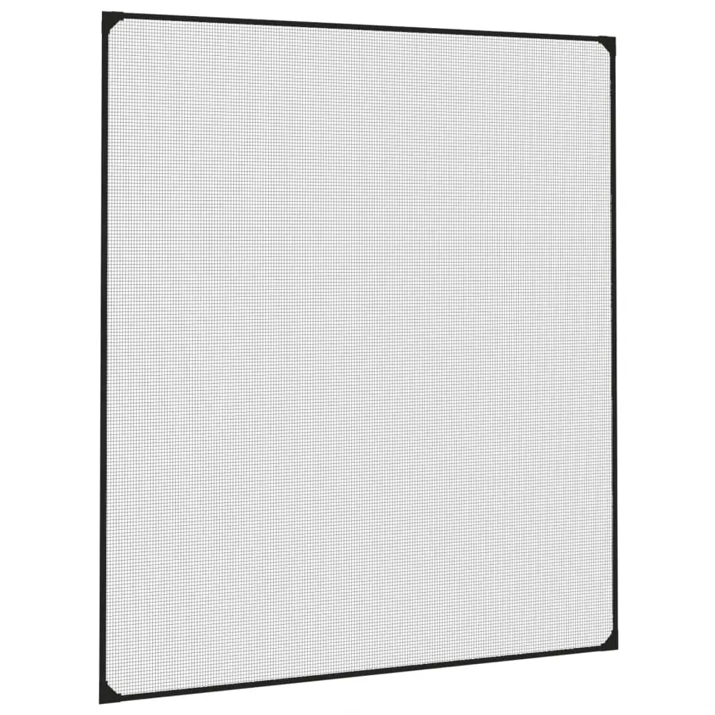 Magnetic Insect Screen Anthracite 130x150 cm Fibreglass Mesh Tool-free Installation