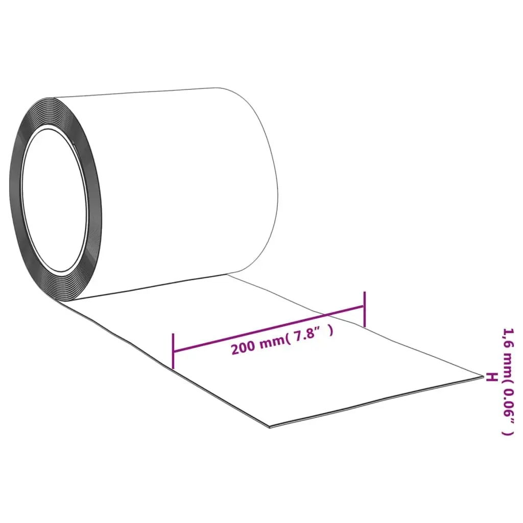 PVC Door Curtain Strip Transparent 200mm x 1.6mm Thermal Acoustic Barrier 50m