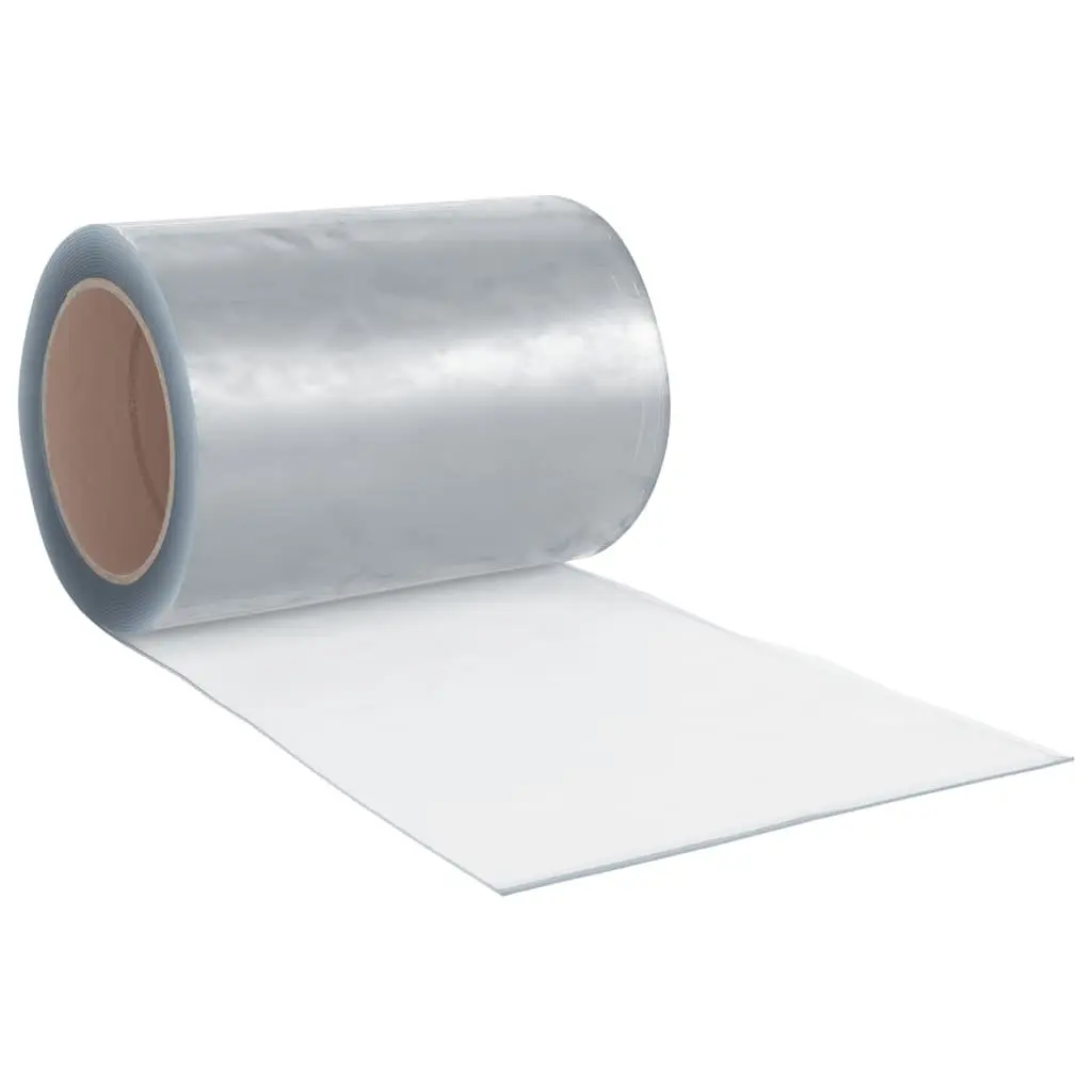 Transparent PVC Door Curtain Strip 300mm x 2.6mm 10m Roll for Thermal Insulation and Noise Reduction