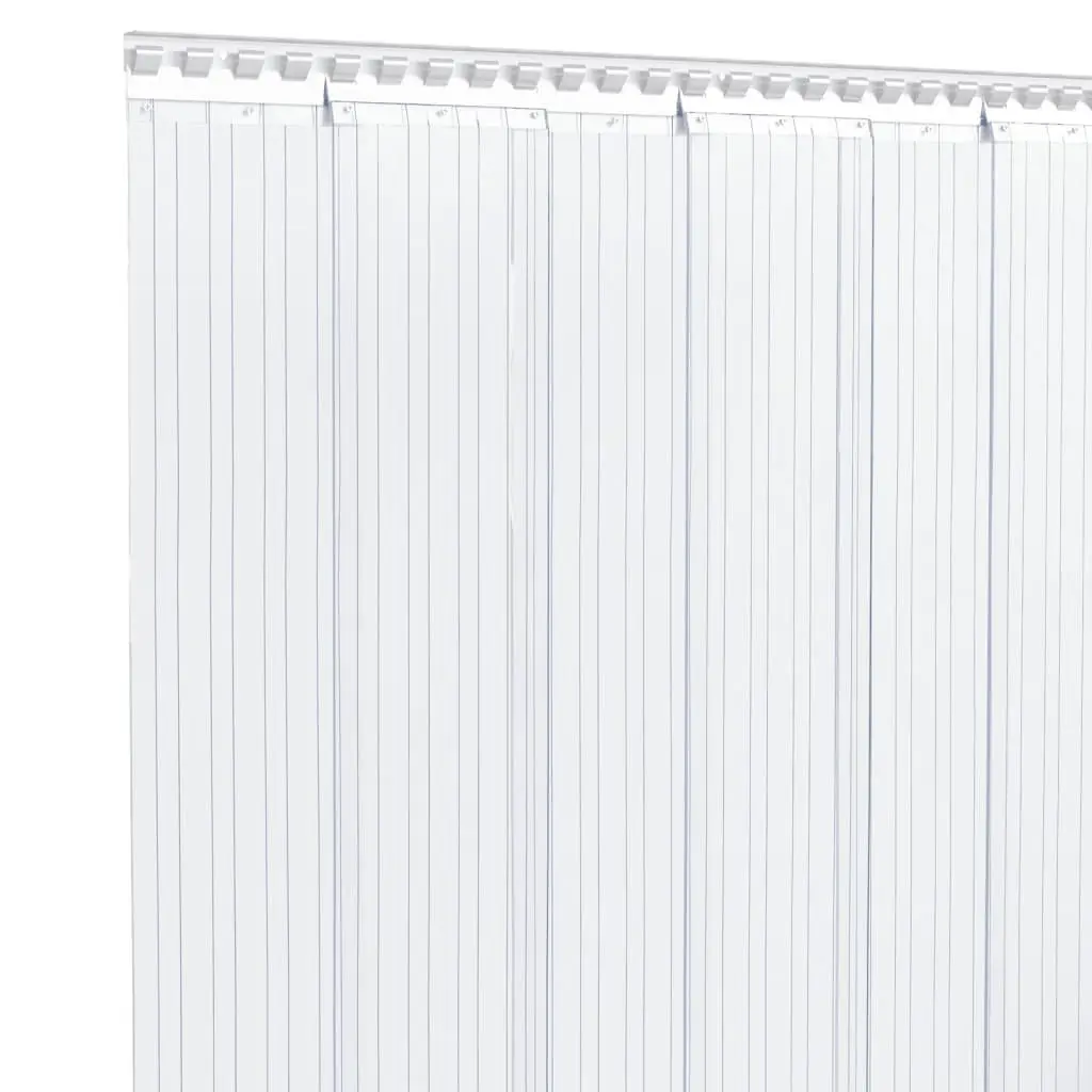 PVC Door Curtain Strip Transparent 200mm x 1.6mm Thermal Barrier 25m Roll
