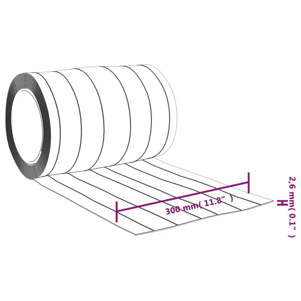 PVC Door Curtain Strip Transparent 300mm x 2.6mm Heat Insulation 10m Roll