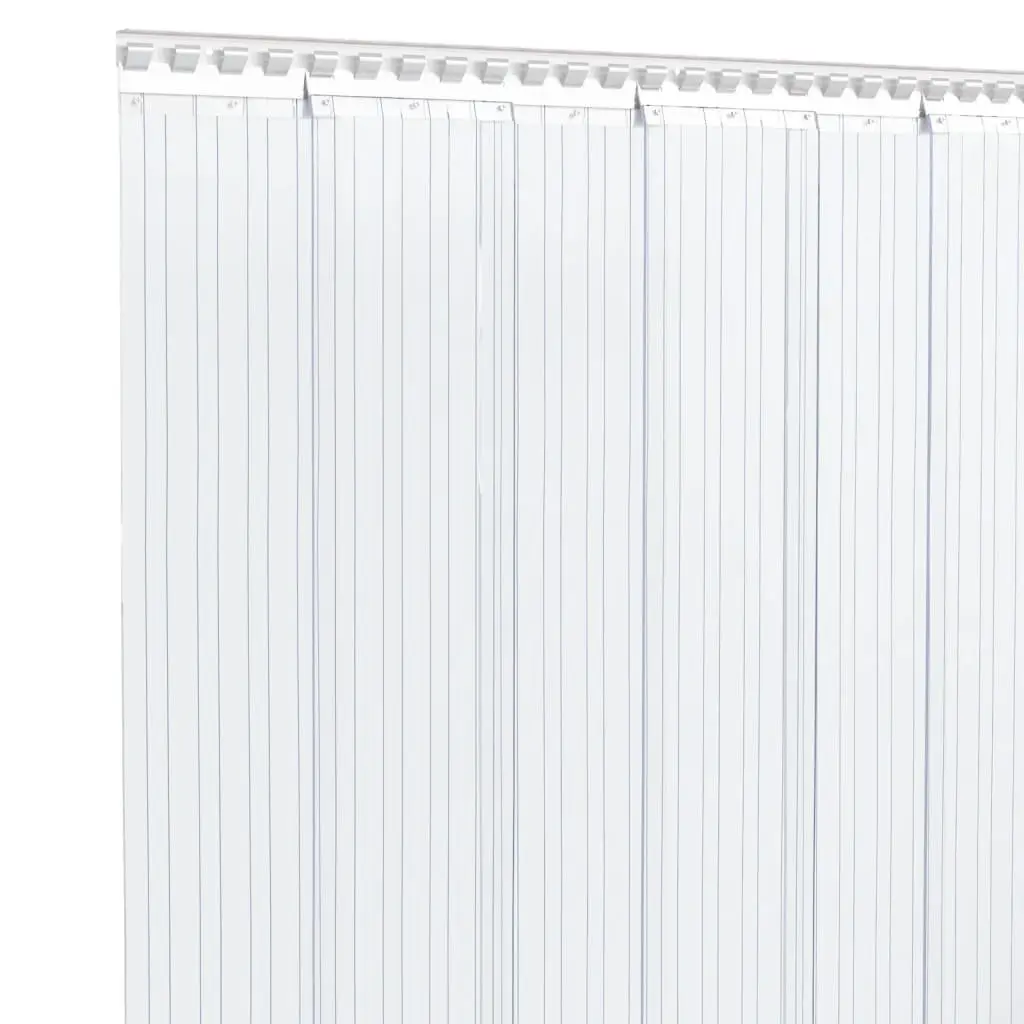 PVC Door Curtain Strip Transparent 300mm Width Thermal Insulation 25m Roll