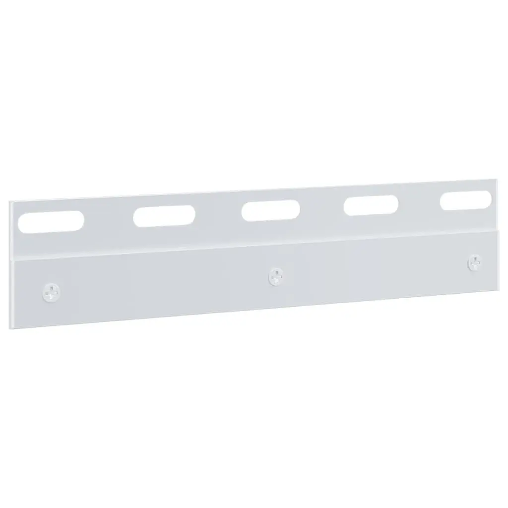 Connecting Plates Silver 20 cm Stainless Steel Easy Installation 6 Piece