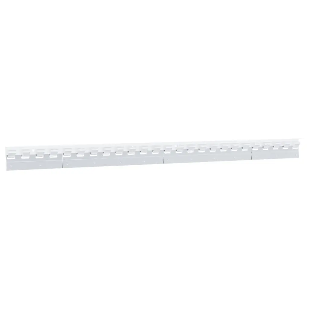 Connecting Plates Silver 20 cm Stainless Steel Easy Installation 6 Piece