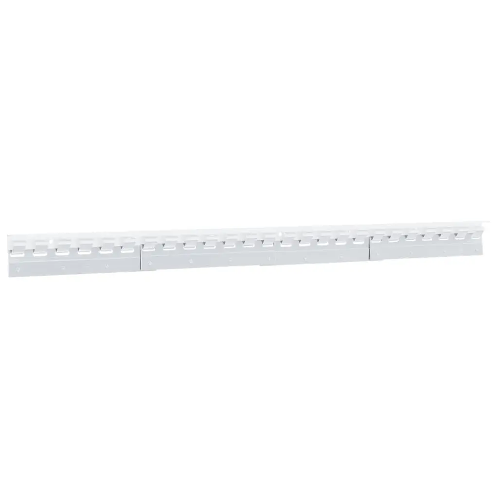 Stainless Steel Connecting Plates Silver 28 cm Easy Installation for Strip Curtain Mounting