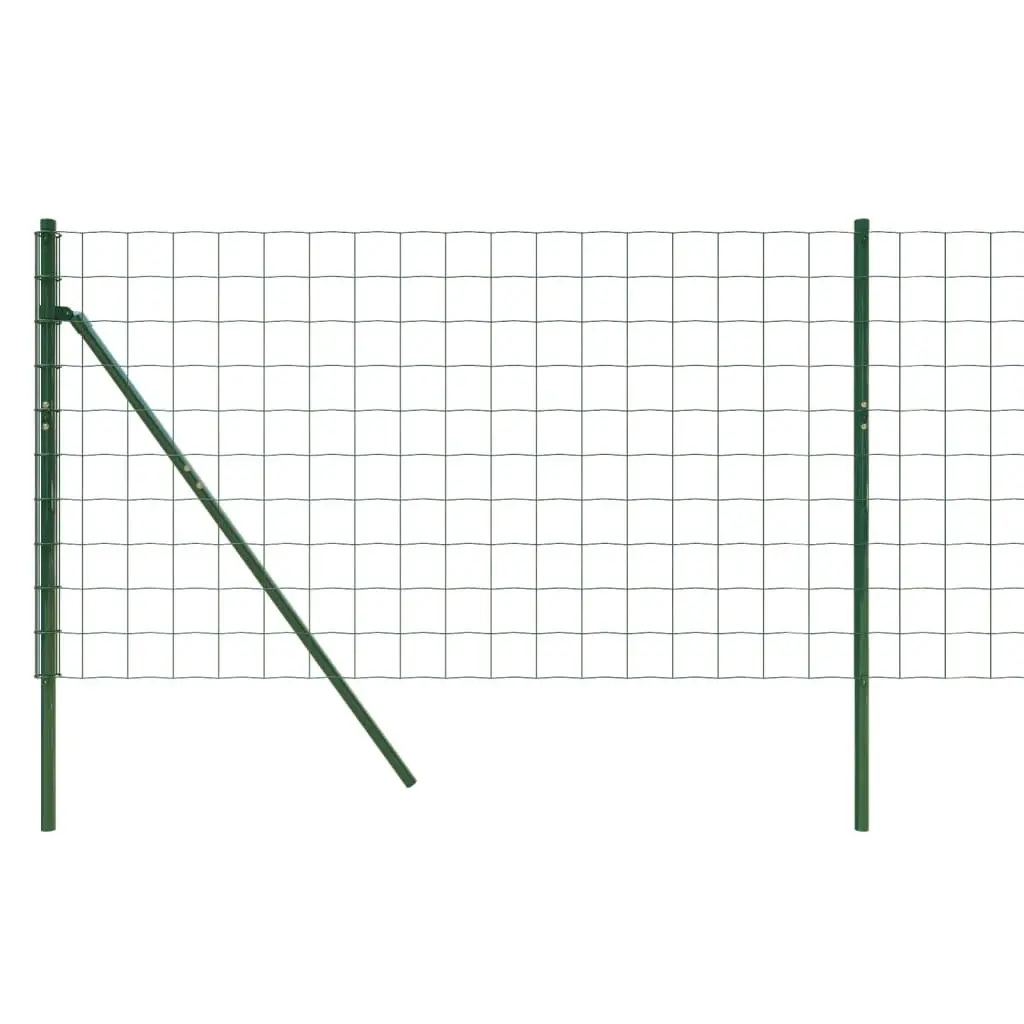 Wire Mesh Fence Panel 1x25m Green Garden Barrier Galvanised Steel Enclosure