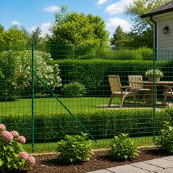 Compact Green Wire Mesh Fence, 1.4x25m, for Outdoor Needs