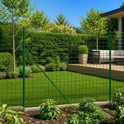Concise Green Wire Mesh Fence 1.6 m Height, 25 m Length