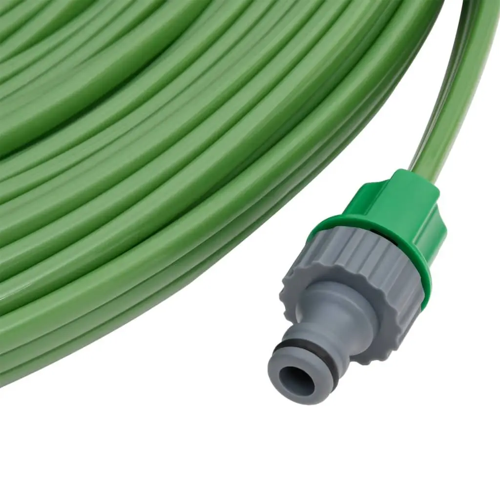 3-Tube Sprinkler Hose Garden Watering Irrigation 15m Green PVC Flexible Hose