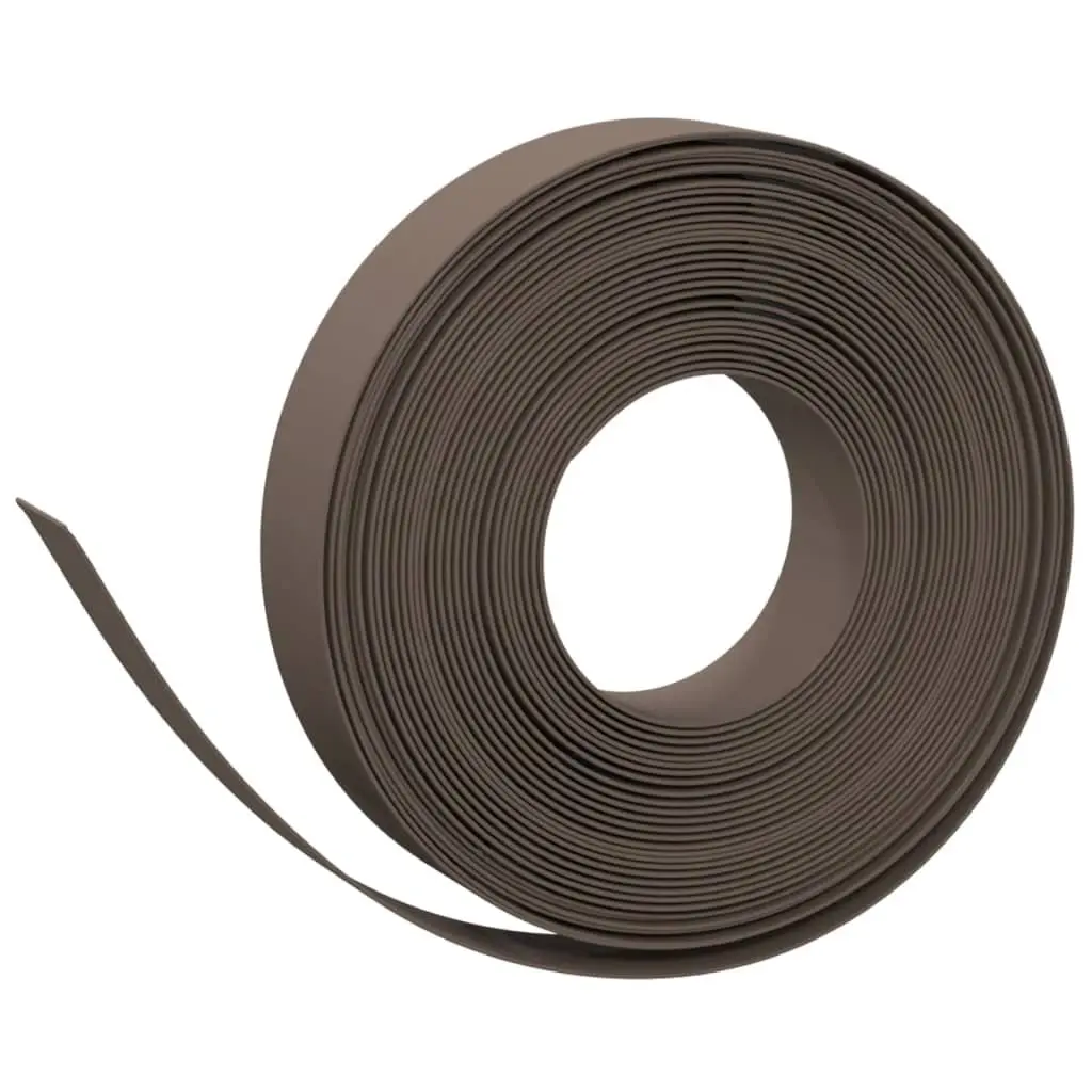 Garden Edging Border 10m Brown Flexible Lawn Edge Landscaping Barrier
