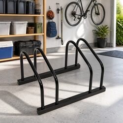 Compact Steel Bike Rack for 2 Bikes - Easy Storage Solution
