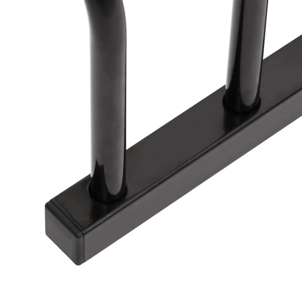 Bike Rack Black Steel Floor Standing Bicycle Storage