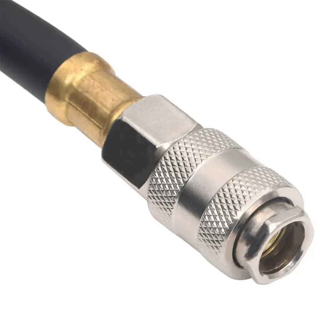 Hybrid Air Hose Black 50m 3/8" BSPT Quick Coupler Flexible Durable Performance