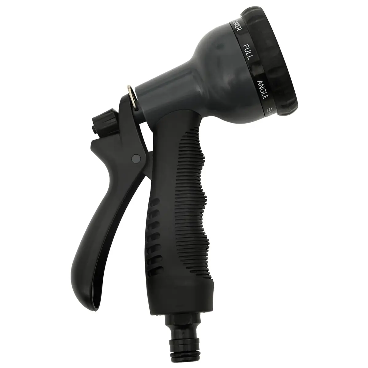 Garden Hose Silver 15m Stainless Steel 8-Function Spray Nozzle
