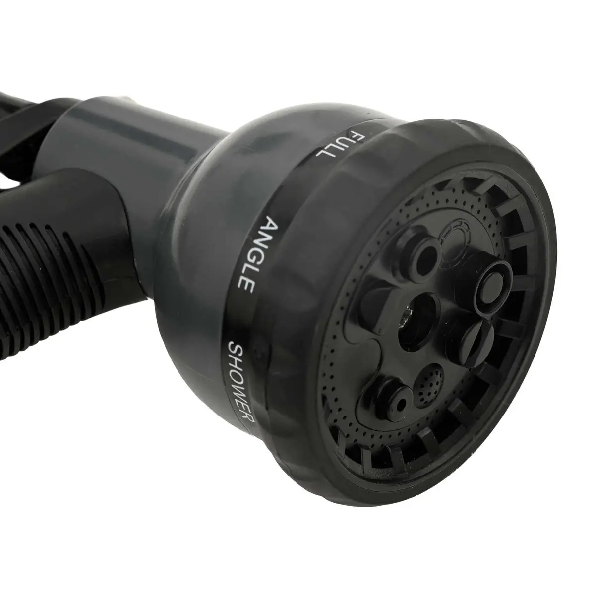 Garden Hose Silver 15m Stainless Steel 8-Function Spray Nozzle
